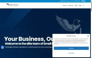Unbehagen Advisors website