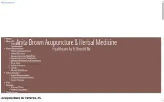 Anita Brown Acupuncture & Herbal Medicine of Tavares website