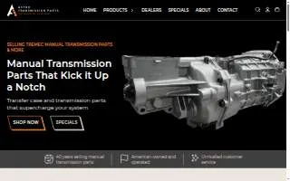 Astro Transmission Parts website