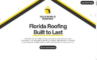 Gold Shield Roofing website