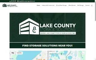 Lake County Storage Solutions website