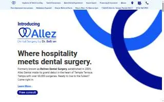 Allez Dental Surgery by Dr. Beltran website