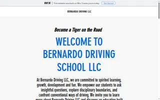 Bernardo Driving School of Temple Terrace website