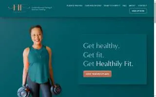 Healthily Fit website