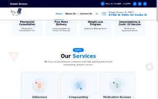 Temple Terrace Pharmacy website