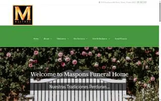 Maspons Funeral Home of The Hammocks website