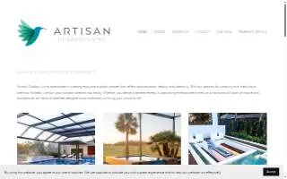 Artisan Outdoor Living of The Villages website