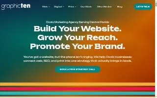 Graphicten of The Villages website