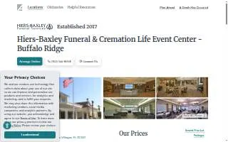 Hiers-Baxley Funeral Services of The Villages website