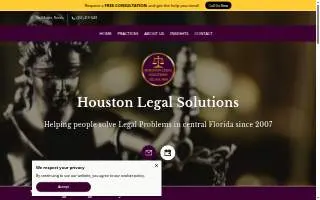 Houston Legal Solutions website