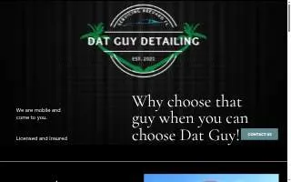 Dat Guy Detailing website