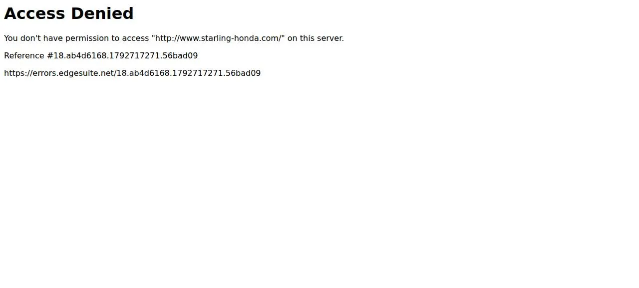 Starling Honda website