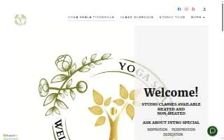 Yoga Shala & Wellness Center website