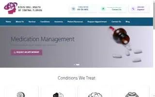 Behavioral Health Of Central Florida website