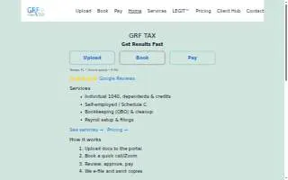 GRF TAX website