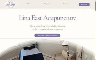 Lina East Acupuncture of Town 'n' Country website