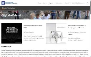 CityLab-Orlando (University of Florida Graduate School of Architecture at CityLab-Orlando) website