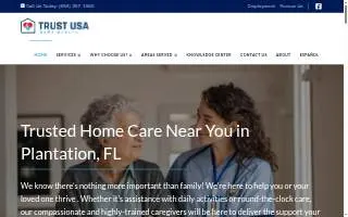 Trust USA Home Health website