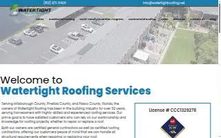 Watertight Roofing Services LLC website