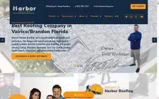 Harbor Roofing of Valrico website