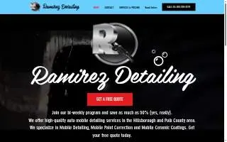 Ramirez Detailing of Valrico website