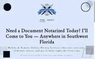 Elevated Notary Signing website