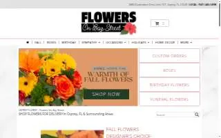 Flowers On Bay Street of Venice website