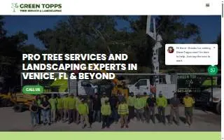 Green Topps Tree Service & Landscaping website