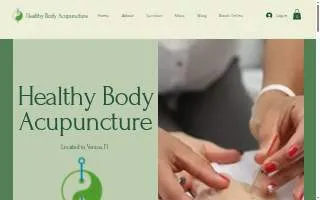 Healthy Body Acupuncture of Venice website