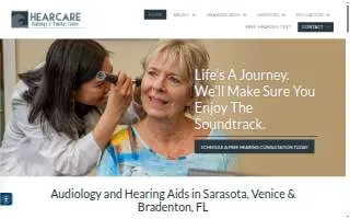 HearCare Audiology Center of Venice website