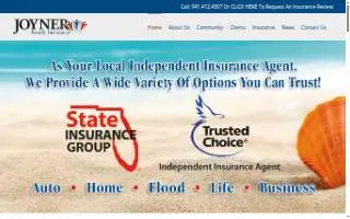 Joyner Family Insurance website