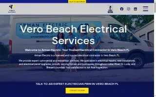 Arman Electric of Vero Beach website