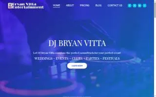 Bryan Vitta Entertainment, LLC of Vero Beach website