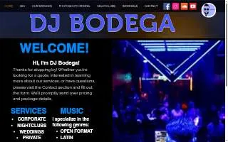DJ Bodega website