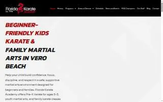 Florida Karate Academy website