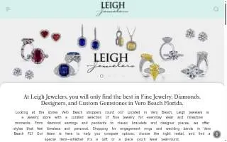 Leigh Jewelers website