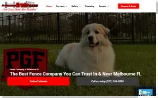 Professional Grade Fence Vero Beach website