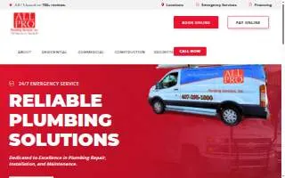 All Pro Plumbing Services Inc of Wekiwa Springs website
