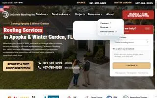 DeSantis Roofing Inc. of Wekiwa Springs website