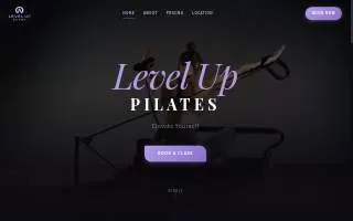 Level Up Pilates of Wekiwa Springs website
