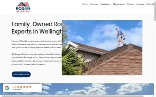Rogan Roofing website
