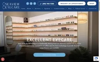 SeaView Eyecare website