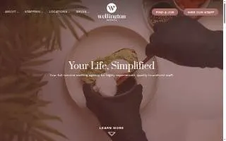 The Wellington Agency website