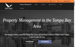 Blue Hawk Property Management website