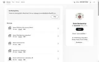 Bob's Barbershop of Wesley Chapel website