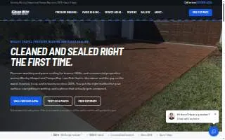 Clean Rite Pressure Cleaning & Paver Sealing website