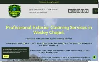 Cleaning Frenzy LLC - Full Exterior Cleaning Services website