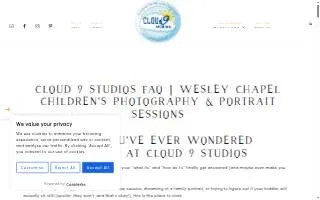 Cloud 9 Studios of Wesley Chapel website