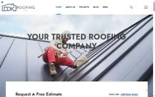 DDK ROOFING LLC website