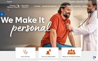 Florida Medical Clinic Orlando Health - Multi Specialty Campus website